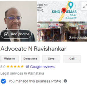 Google Business Listing Advocate N Ravishankar