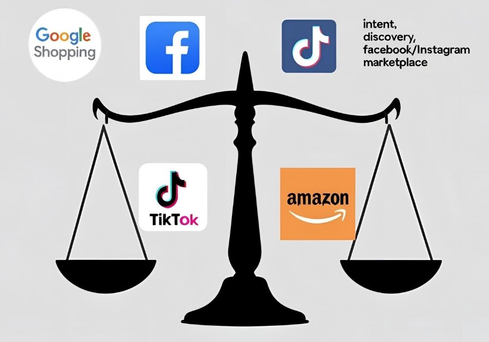 Comparing Google Merchant Center, Google Ads, Social Media Ads, and Amazon for e-commerce advertising